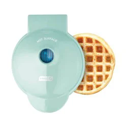 Dash Mini Waffle Maker, Aqua