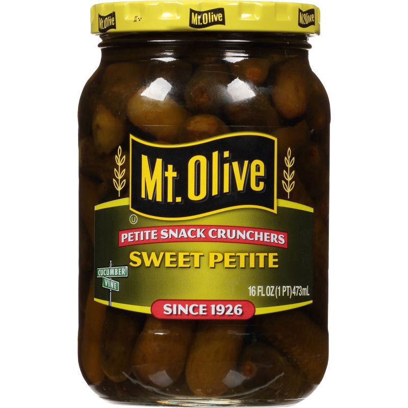 slide 1 of 21, Mt. Olive Petite Snack Crunchers Sweet Petite Pickles 16oz, 16 oz