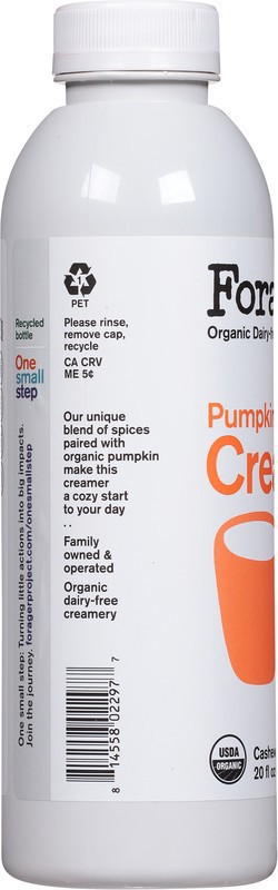 slide 5 of 5, Forager Project Dairy-Free Organic Cashew Oat Coconut Pumpkin Spice Creamer 20 fl oz, 20 fl oz