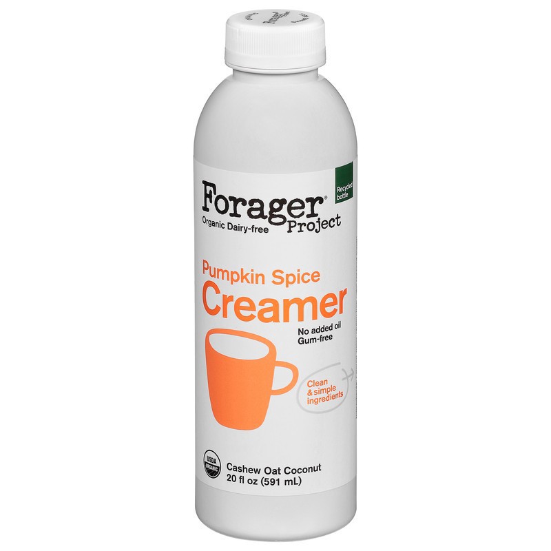 slide 1 of 5, Forager Project Dairy-Free Organic Cashew Oat Coconut Pumpkin Spice Creamer 20 fl oz, 20 fl oz