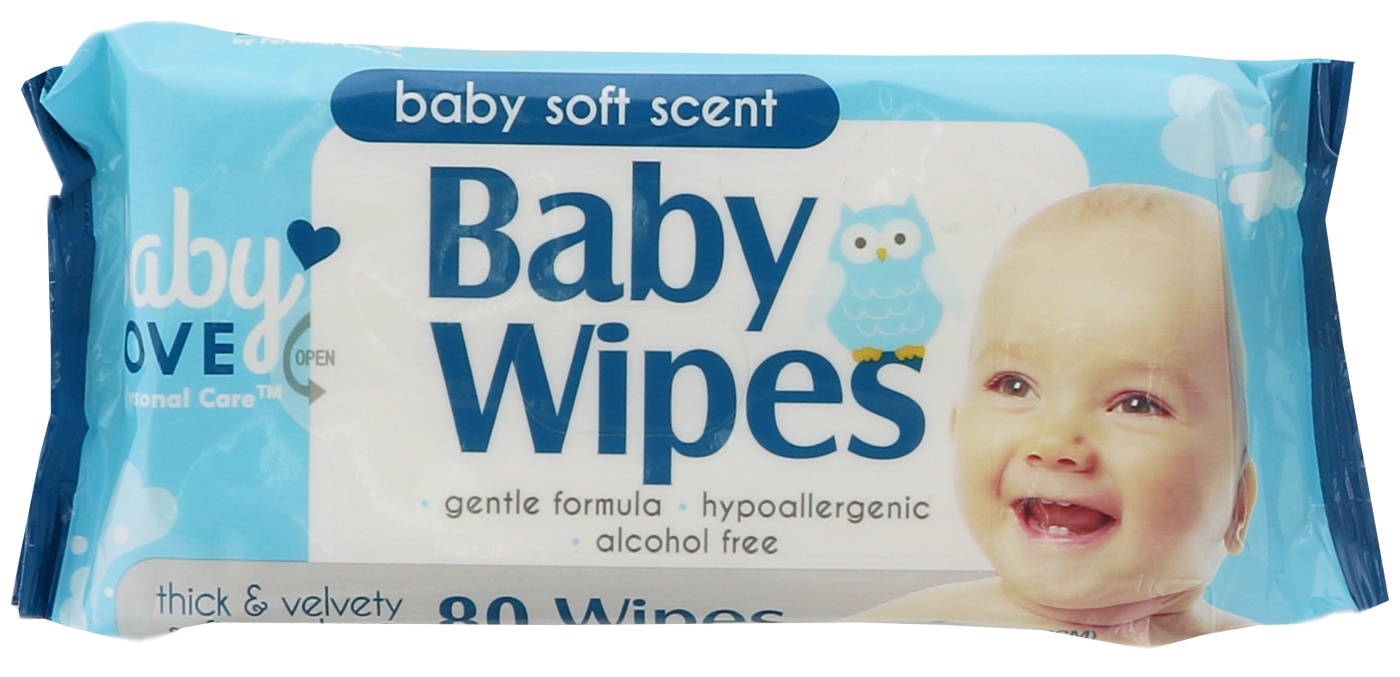 slide 1 of 1, Personal Care Baby Wipes, 80 ct