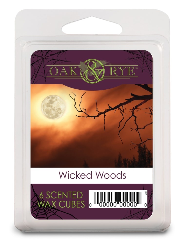 slide 1 of 1, Oak & Rye Wicked Woods Scented Wax Cubes, 6 ct
