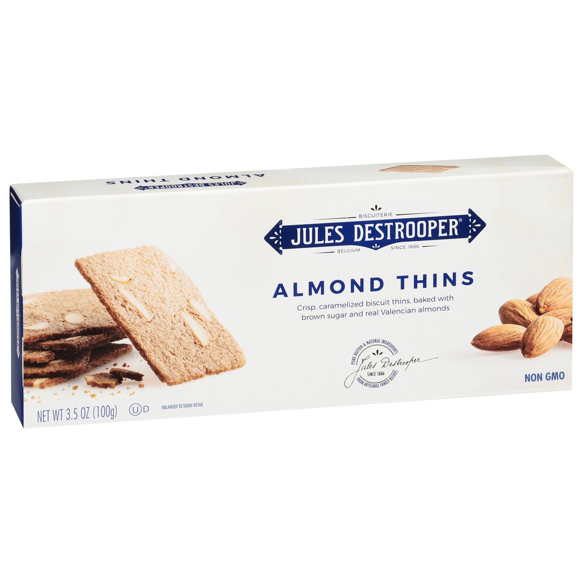 slide 9 of 9, Jules Destrooper Almond Thins, 3.5 oz