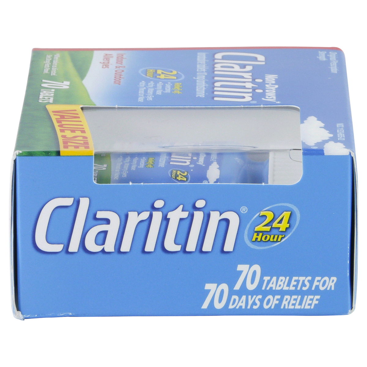 slide 5 of 5, Claritin 24 Hour Non-Drowsy Allergy Relief Tablets , 70 ct; 10 mg