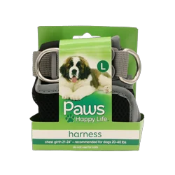 Paws Happy Life Paws Dog Harness, Large Harness For Dogs 20-40 Lbs.