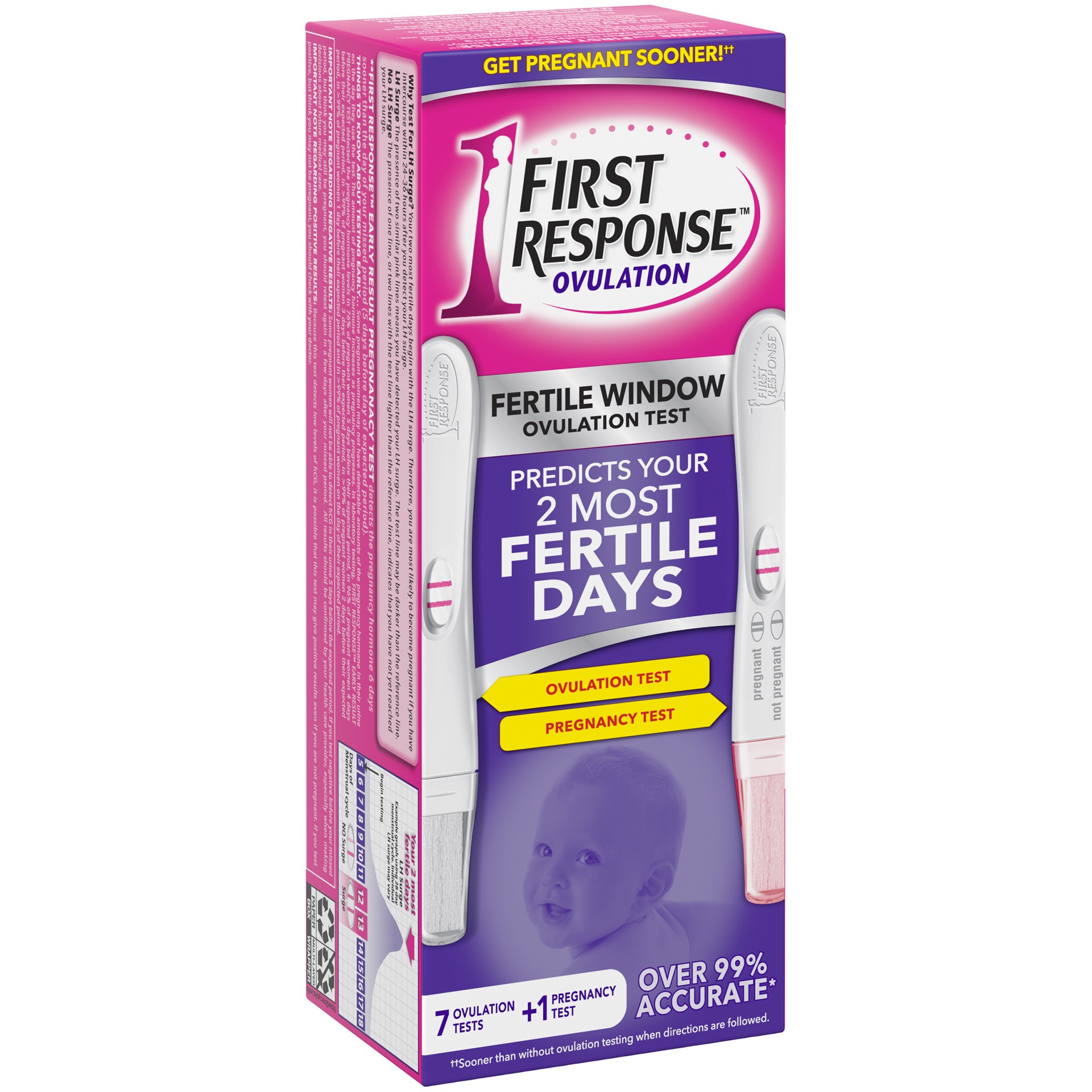 slide 3 of 4, First Response Ovulation Plus Pregnancy Test, 7 CT, 8 ct