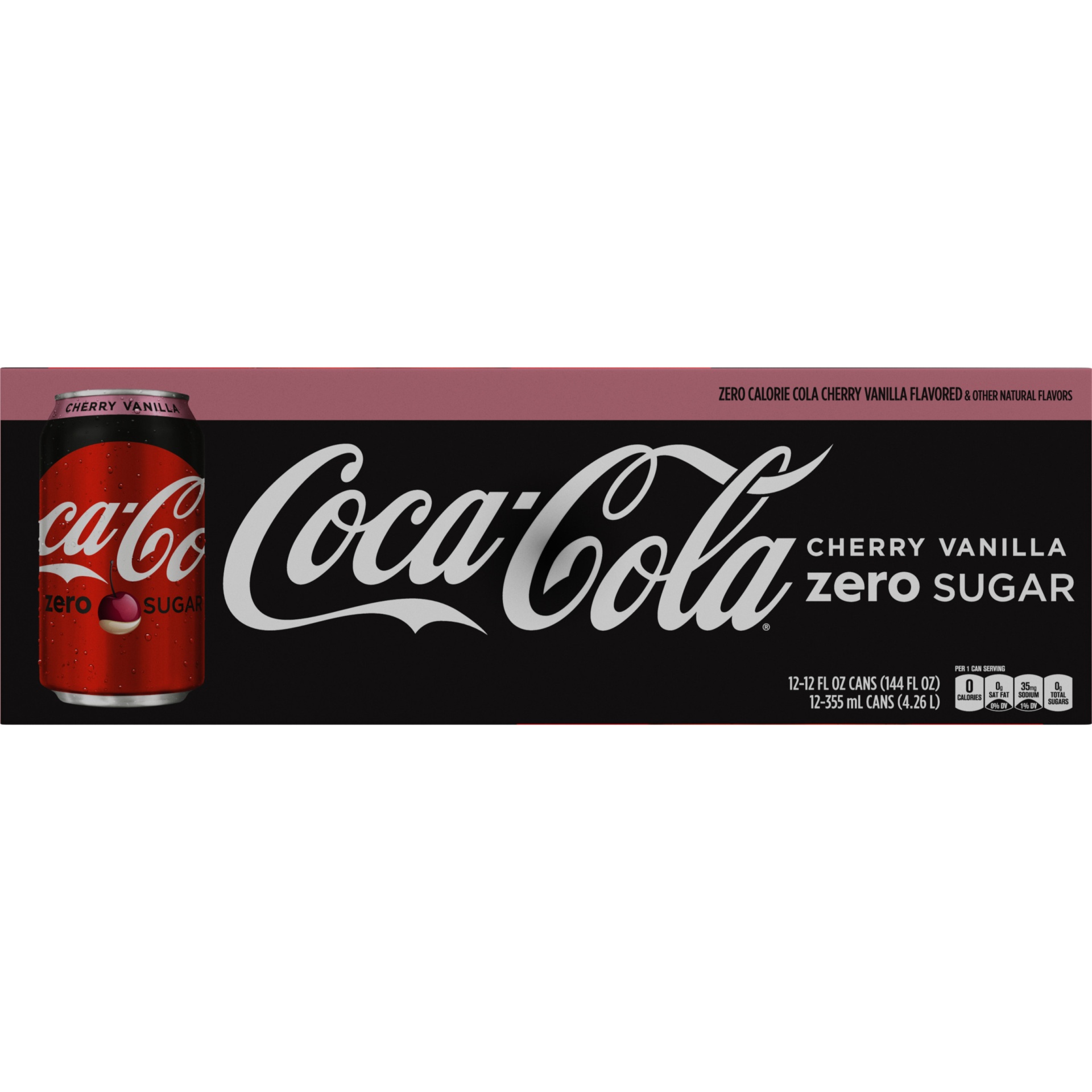 CocaCola Cherry Vanilla Zero 12 ct; 12 fl oz Shipt