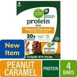 Simple Truth Protein Peanut Caramel Protein Bar, 4 ct / 7.76 oz
