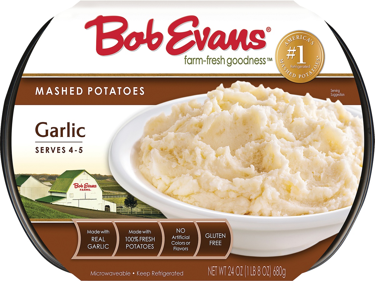 slide 8 of 9, Bob Evans Garlic Mashed Potatoes, 24 oz