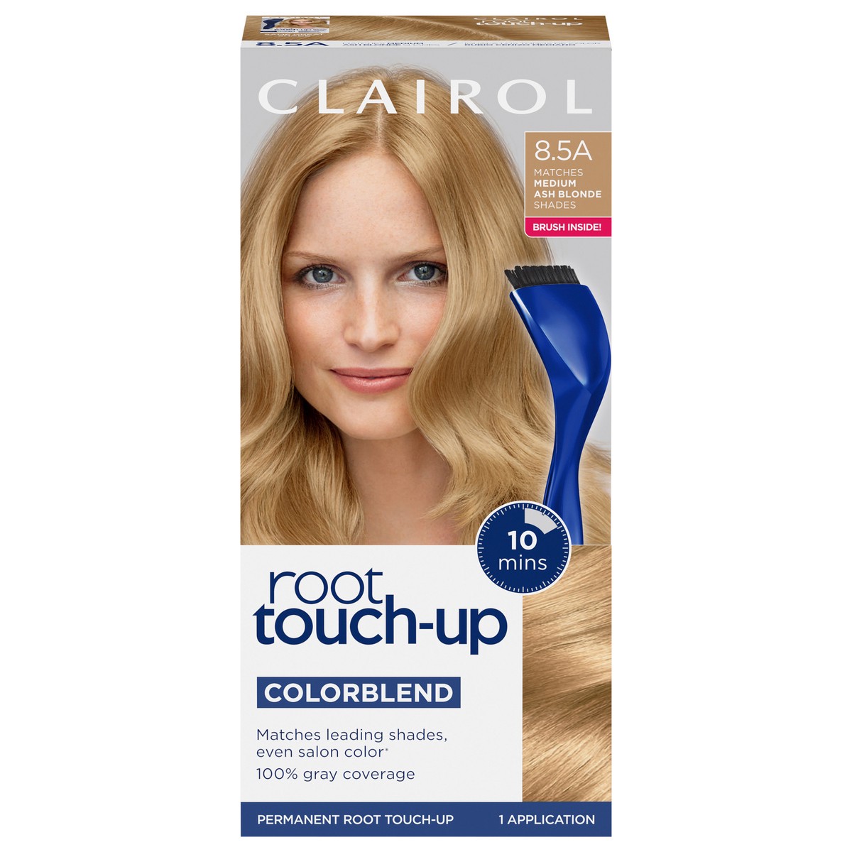 slide 1 of 8, Clairol Root Touch-up Permanent 8.5A Medium Ash Blonde Hair Color, 1 ct