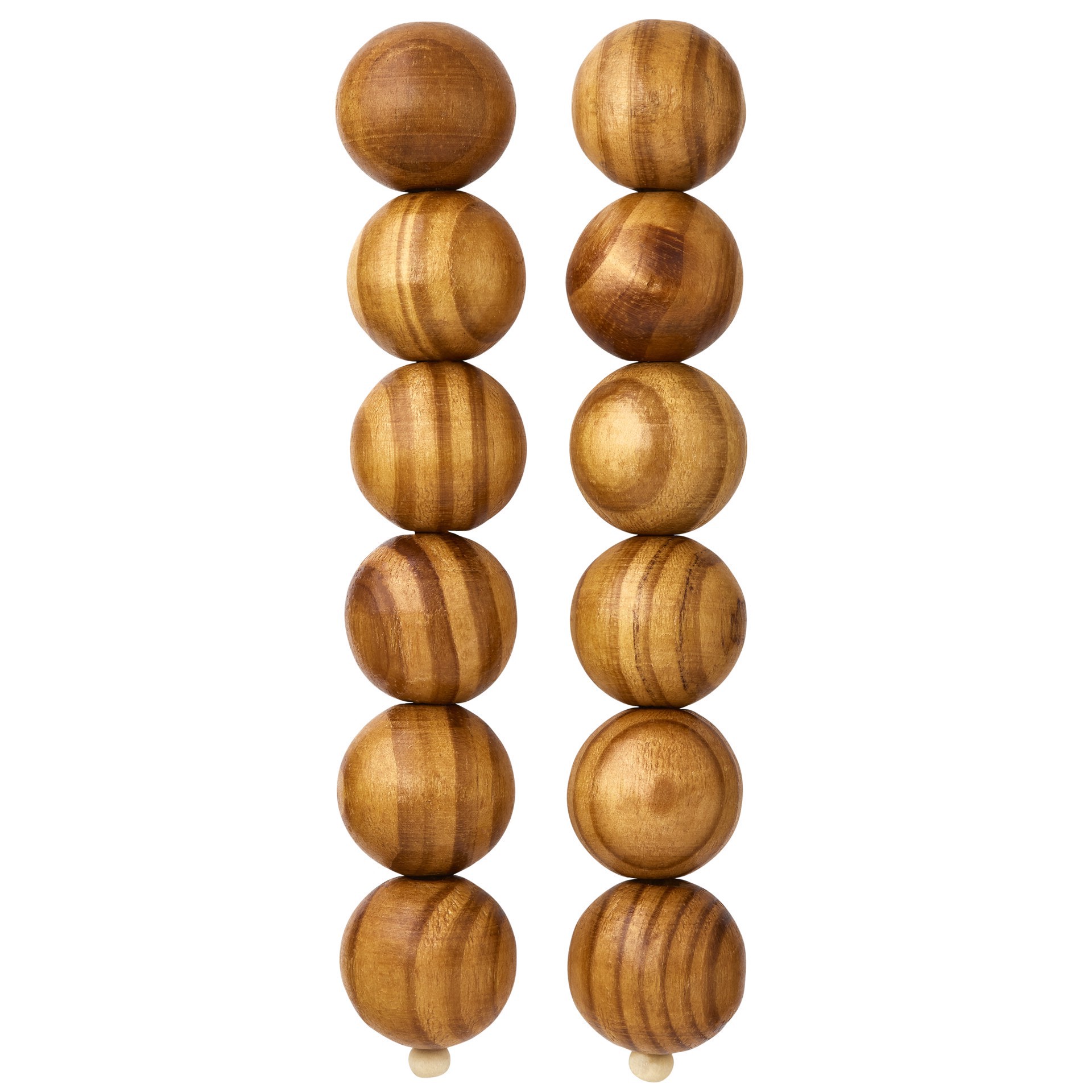 slide 2 of 3, Natural Wooden Round Beads, 25mm By Bead Landing, 25 mm
