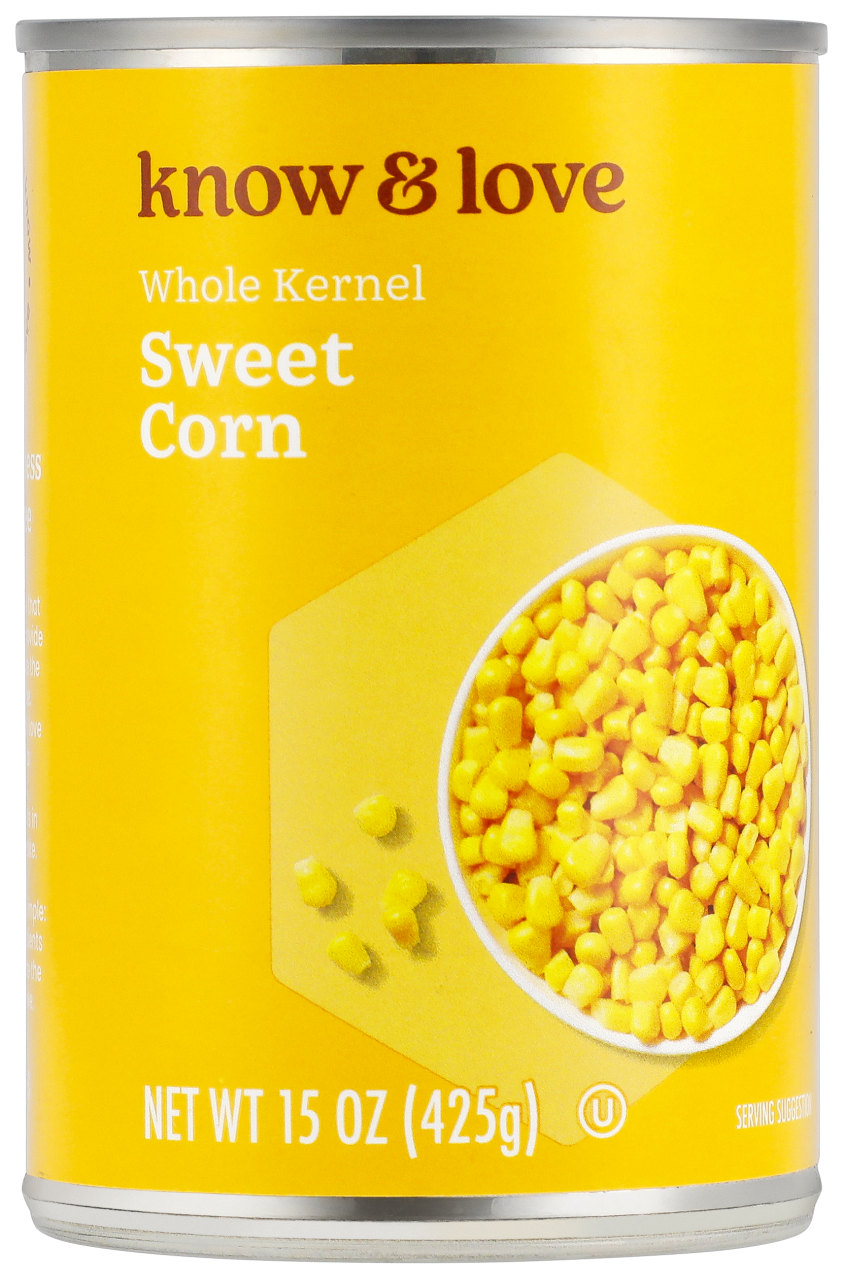 slide 1 of 1, know & love Whole Kernel Corn 15 Ounces, 15.25 oz