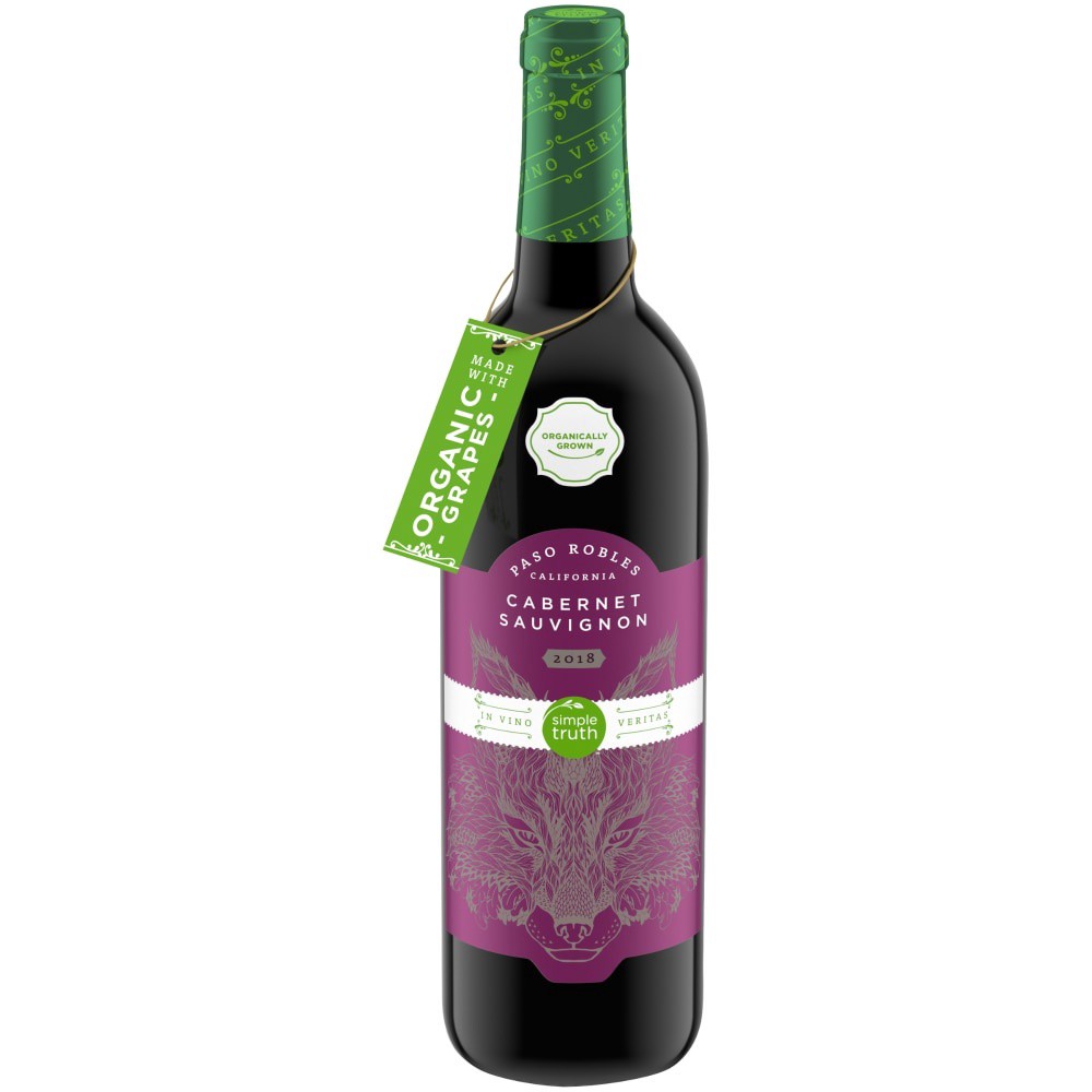 slide 3 of 3, Simple Truth Paso Robles Cabernet Sauvignon, 750 ml