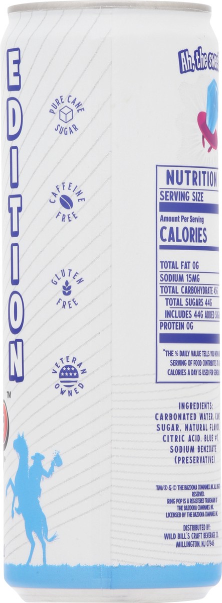 slide 6 of 14, Wild Bills Soda Ring Pop Blue Raspberry - 12 oz, 12 oz