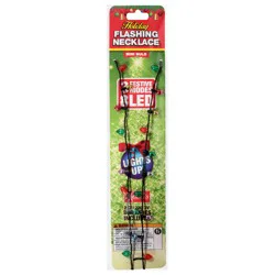 Magic Seasons Mini Bulb Holiday Flashing Necklace 1 Each
