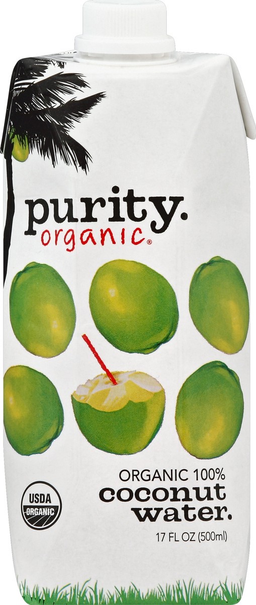 slide 4 of 4, Purity 100% Coconut Water 17 oz, 17 fl oz