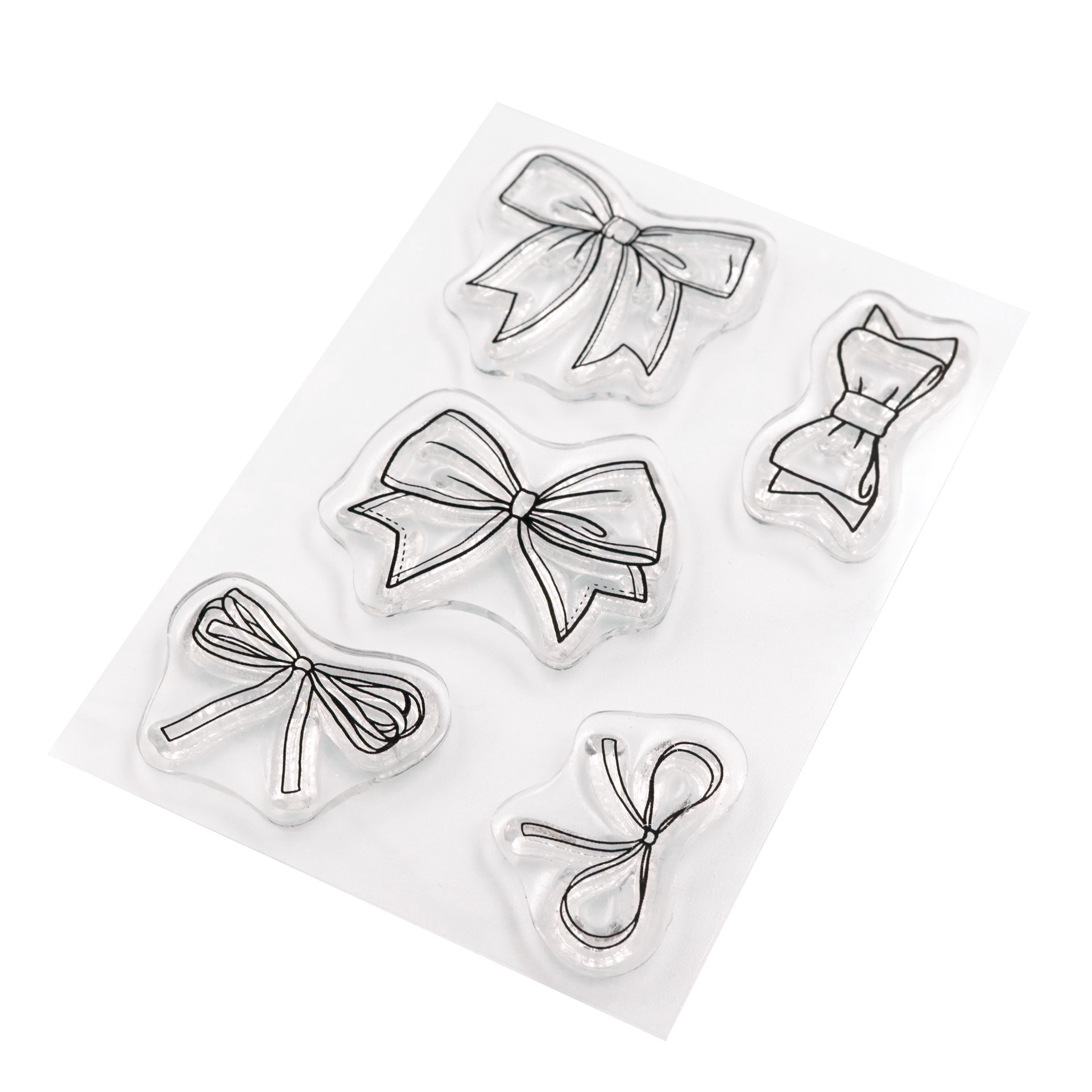 slide 2 of 3, Mini Bows Clear Stamp Set By Recollections, 2 in x 3 in