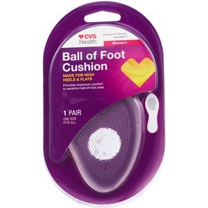 slide 1 of 1, CVS Health Ball Of Foot Cushion For Women, 1 pair