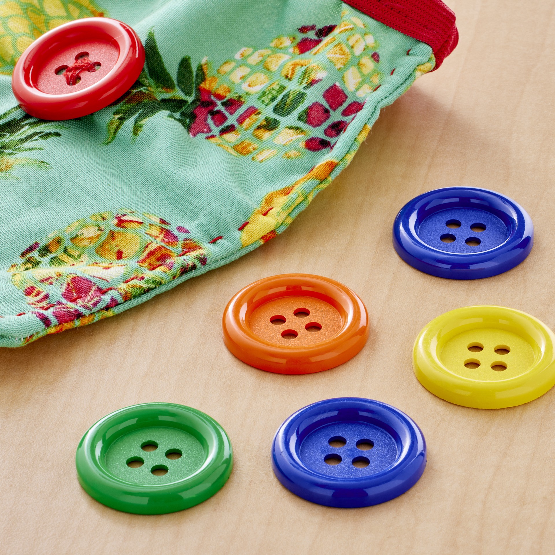 slide 2 of 3, 1.375" Primary Buttons, 6ct. By Loops & Threads, 6 ct