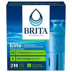 Brita Advanced Carbon Core Technology Made Without Bpa Elite Water Filter - 2 Count