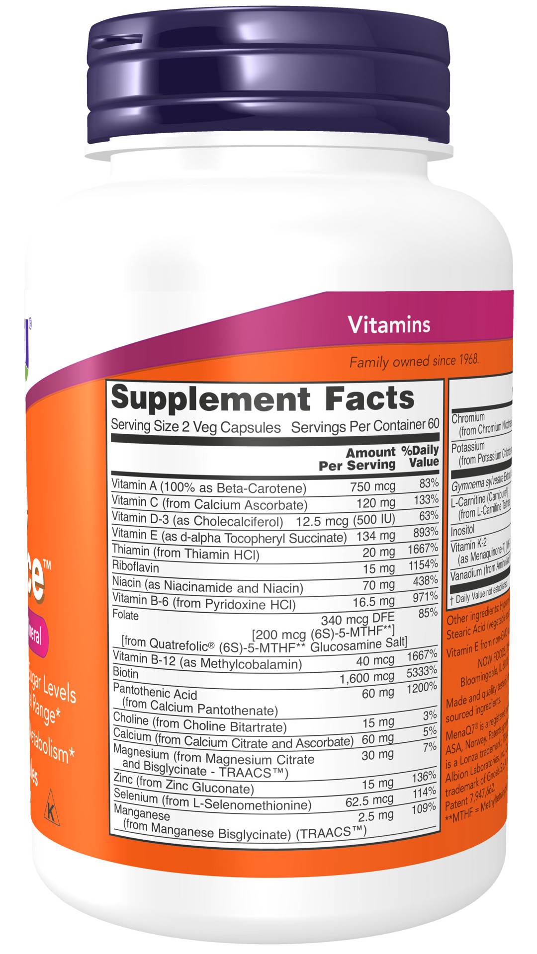 slide 2 of 4, NOW True Balance™ - 120 Veg Capsules, 120 ct