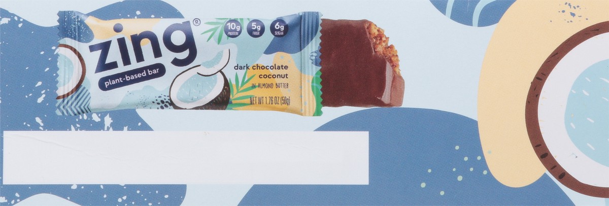 slide 4 of 9, Zing Dark Chocolate Coconut Plant-Based Bar in Almond Butter 12 - 1.76 oz Bars, 12 ct