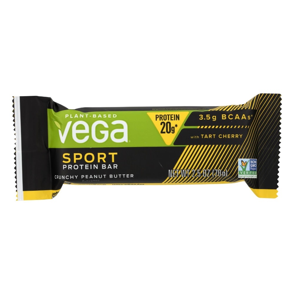 slide 1 of 1, Vega Sport Protein Snack Bar, Crunchy Peanut Butter, 2.5 oz