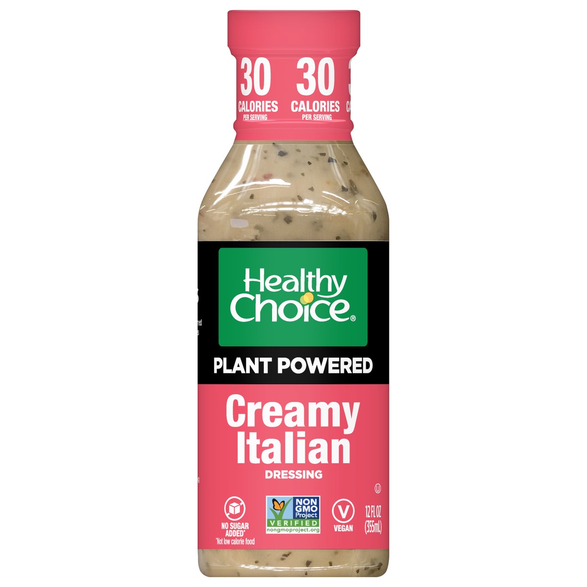 slide 1 of 10, Healthy Choice Plant Powered Creamy Italian Dressing 12 fl oz, 12 fl oz