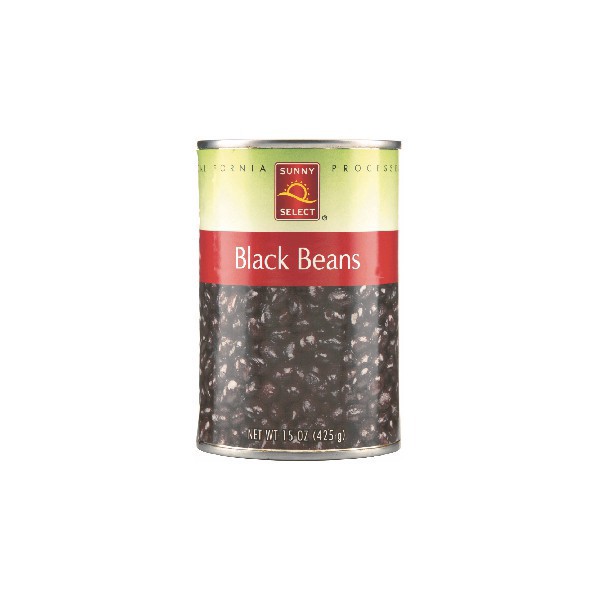 slide 1 of 1, Sunny Select, Black Beans, 50% Less Sodium, 15 oz