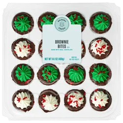Bakery Fresh Candy Cane Sprinkle Brownie Bites