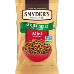 Snyder's of Hanover Mini Pretzels, 17 oz