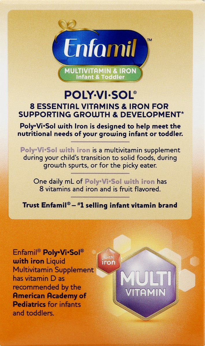 slide 9 of 9, Enfamil Poly-Vi-Sol Multivitamin & Iron Drops, 1.7 Fl Oz, 1.67 oz