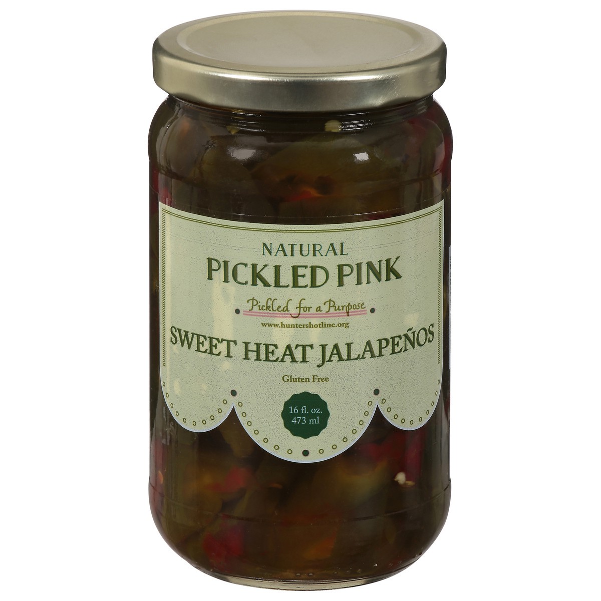 slide 12 of 13, Pickled Pink Natural Sweet Heat Jalapenos 16 fl oz, 16 fl oz