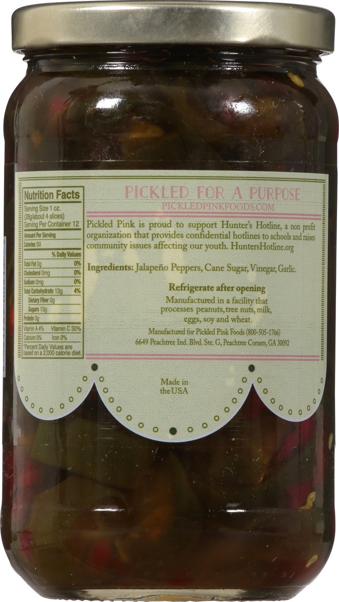 slide 5 of 13, Pickled Pink Natural Sweet Heat Jalapenos 16 fl oz, 16 fl oz