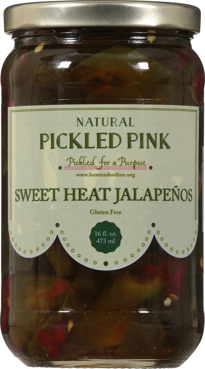 slide 9 of 13, Pickled Pink Natural Sweet Heat Jalapenos 16 fl oz, 16 fl oz