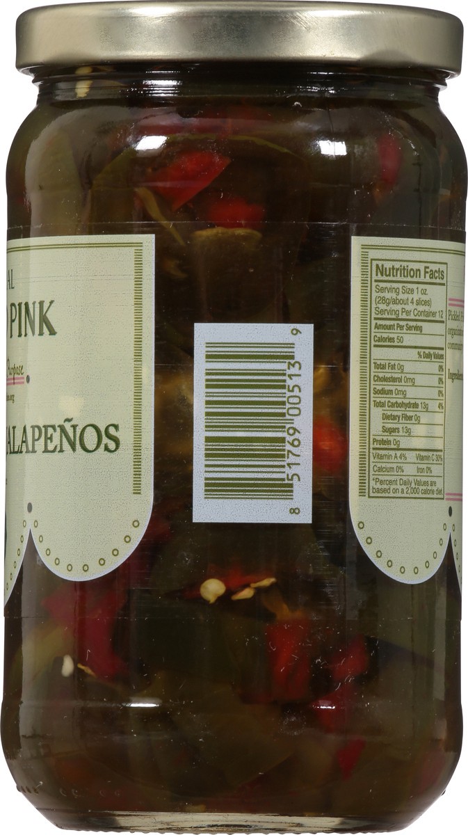 slide 3 of 13, Pickled Pink Natural Sweet Heat Jalapenos 16 fl oz, 16 fl oz