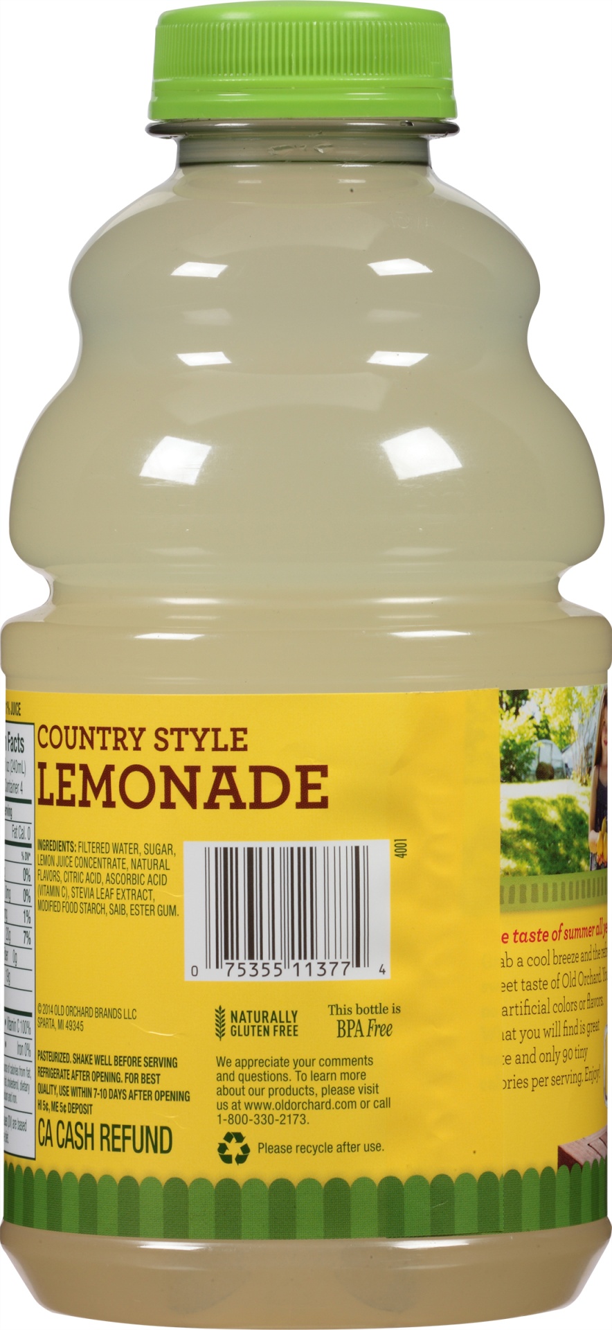 slide 4 of 6, Old Orchard Country Lemonade, 32 oz