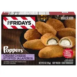 T.G.I. Fridays TGI Fridays Frozen Appetizers Cream Cheese Stuffed Jalapeno Poppers, 8 oz. Box