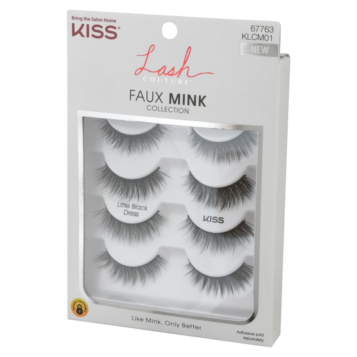 slide 5 of 9, KISS Lash Couture Faux Mink False Eyelashes, Little Black Dress, 4 Pairs, 1 ct