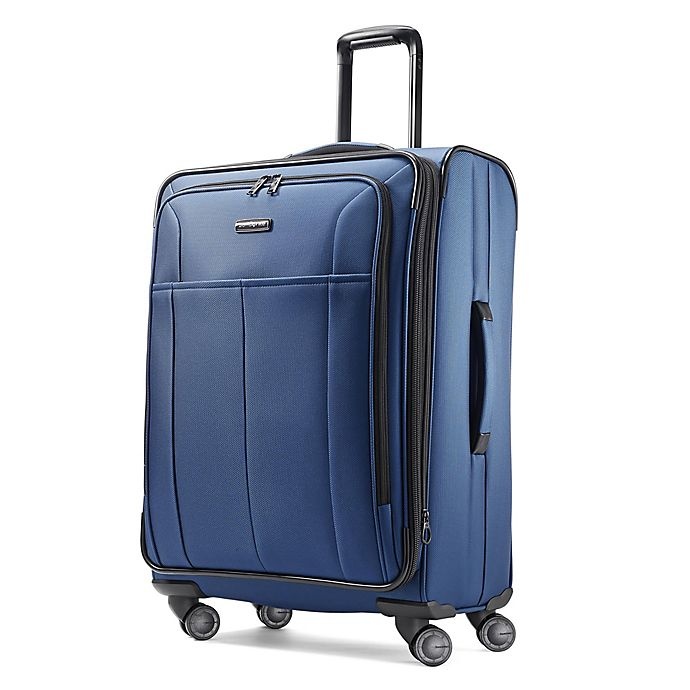 slide 1 of 5, Samsonite Signify Spinner Checked Luggage - Blue, 25 in