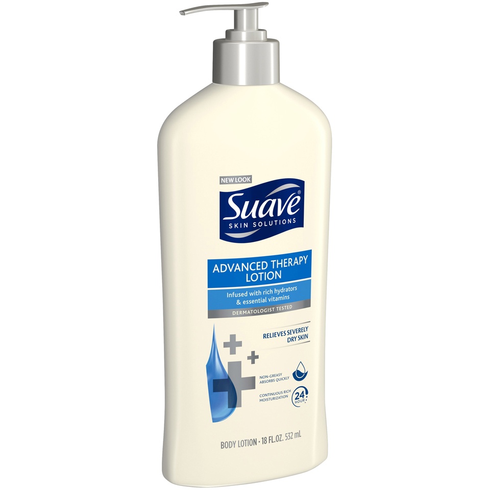 slide 2 of 4, Suave Advanced Therapy Lotion, 18 fl oz