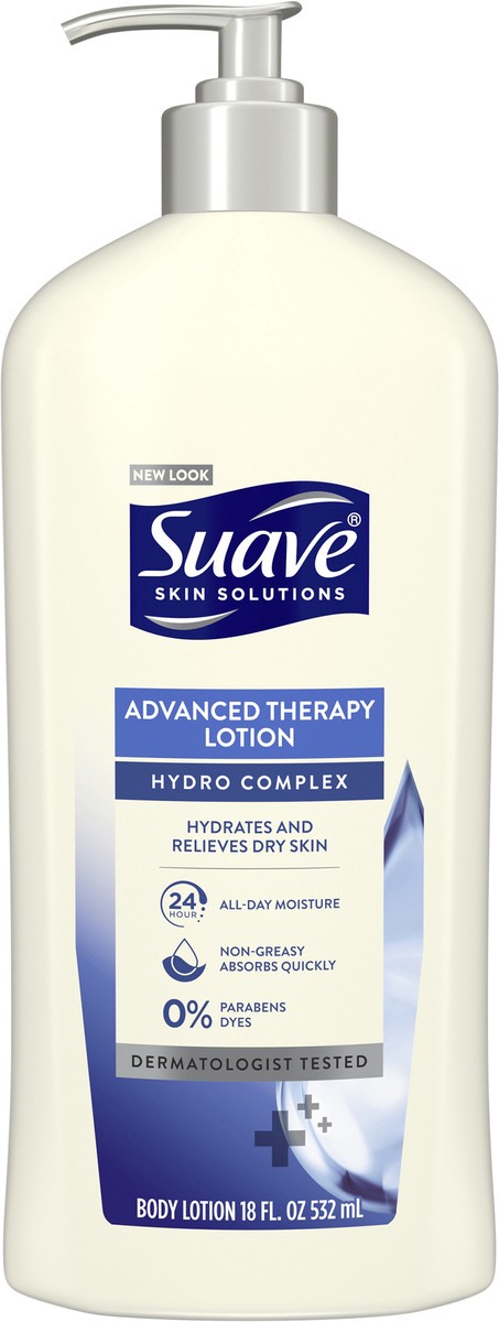 slide 3 of 3, Suave Advanced Therapy Lotion, 18 fl oz
