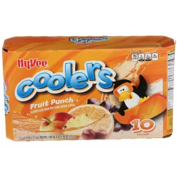 Hy-vee Coolers, Fruit Punch Flavored Juice Drink - 10 ct; 6 fl oz