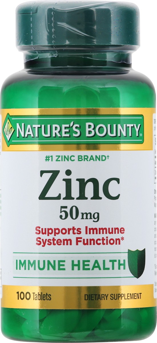 slide 4 of 13, Nature's Bounty 50 Mg Zinc, 100 ct