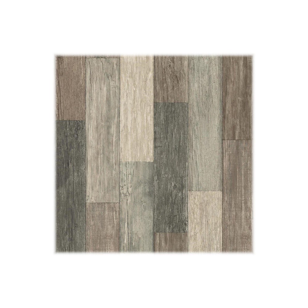 slide 3 of 4, RoomMates Weathered Wooden Planks Peel & Stick Wallpaper - Brown, 1 ct