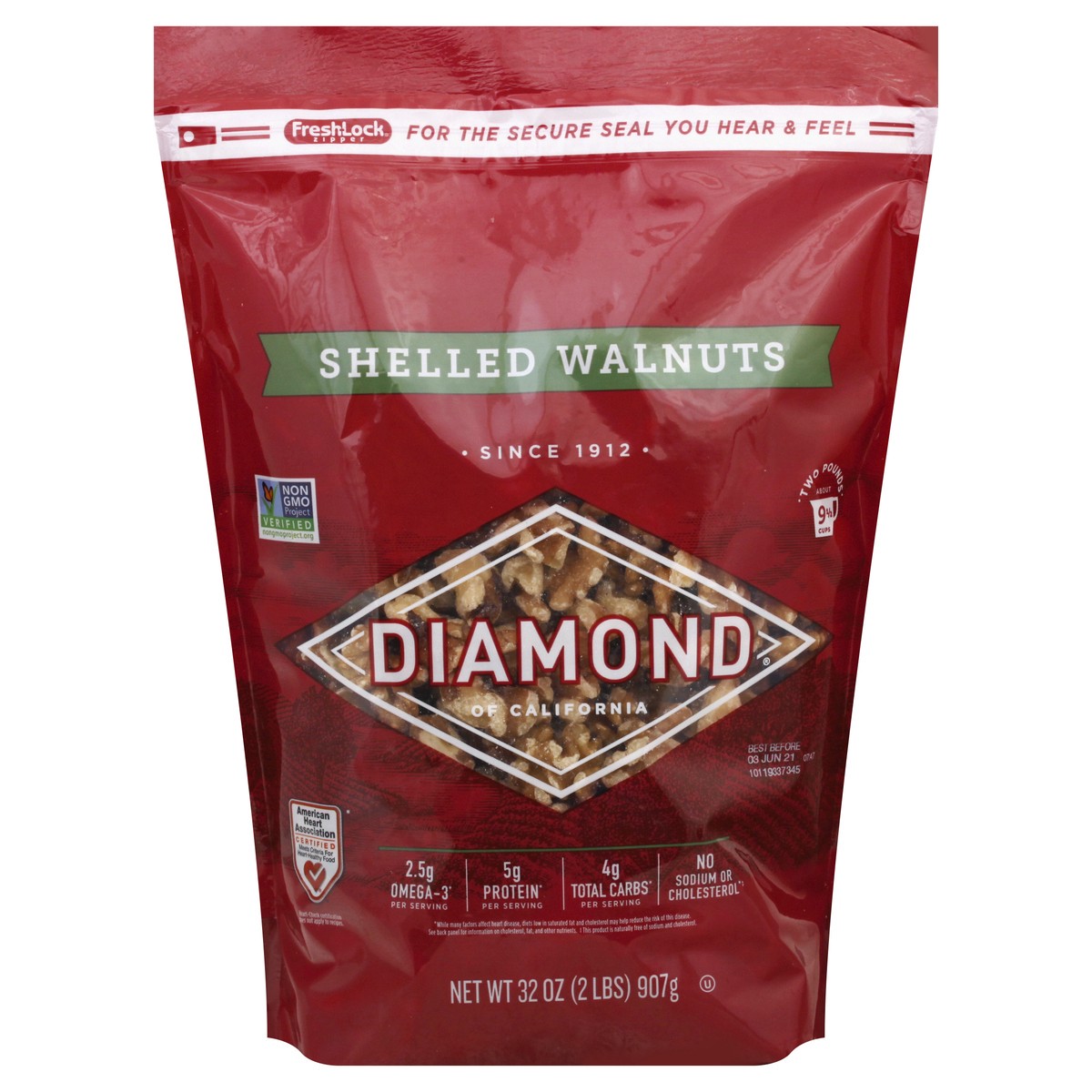 slide 8 of 13, Diamond Shelled Walnuts, 32 oz