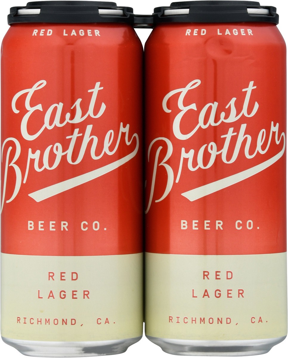 slide 1 of 12, East Brother Red Lager Beer 4 - 1 pt Cans, 4 ct