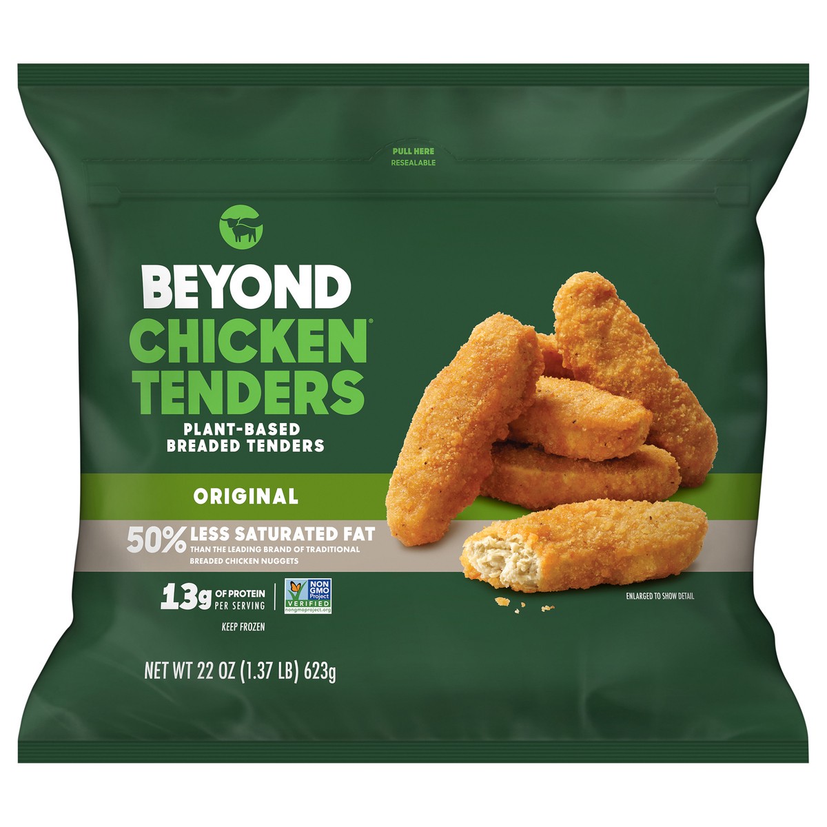 slide 9 of 9, Beyond Chicken Plant-Based Original Breaded Tenders 22 oz, 22 oz