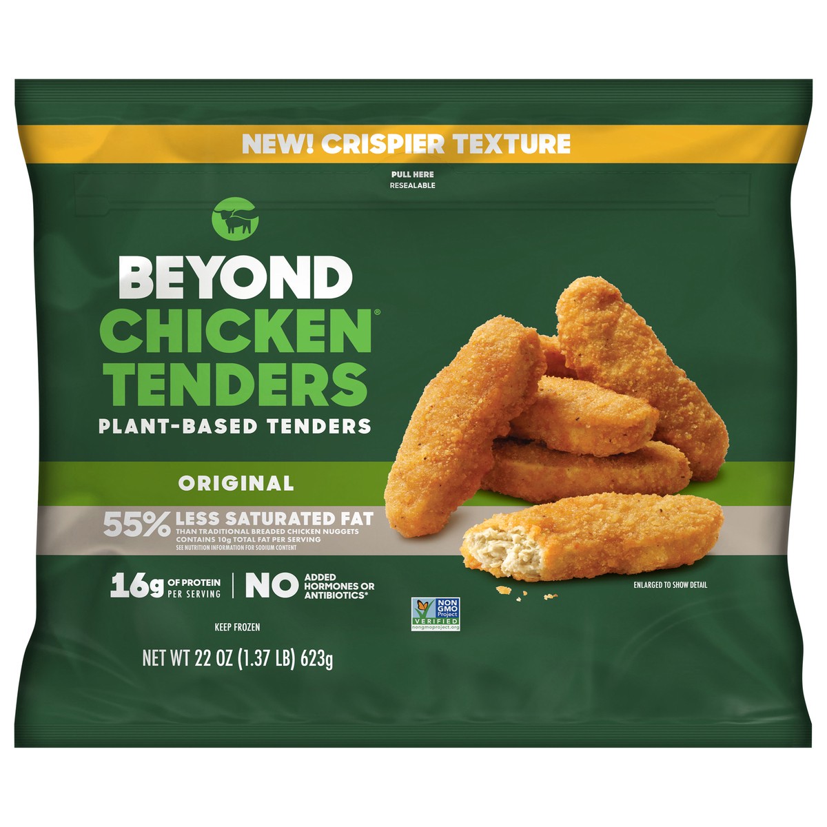 slide 1 of 9, Beyond Chicken Plant-Based Original Breaded Tenders 22 oz, 22 oz