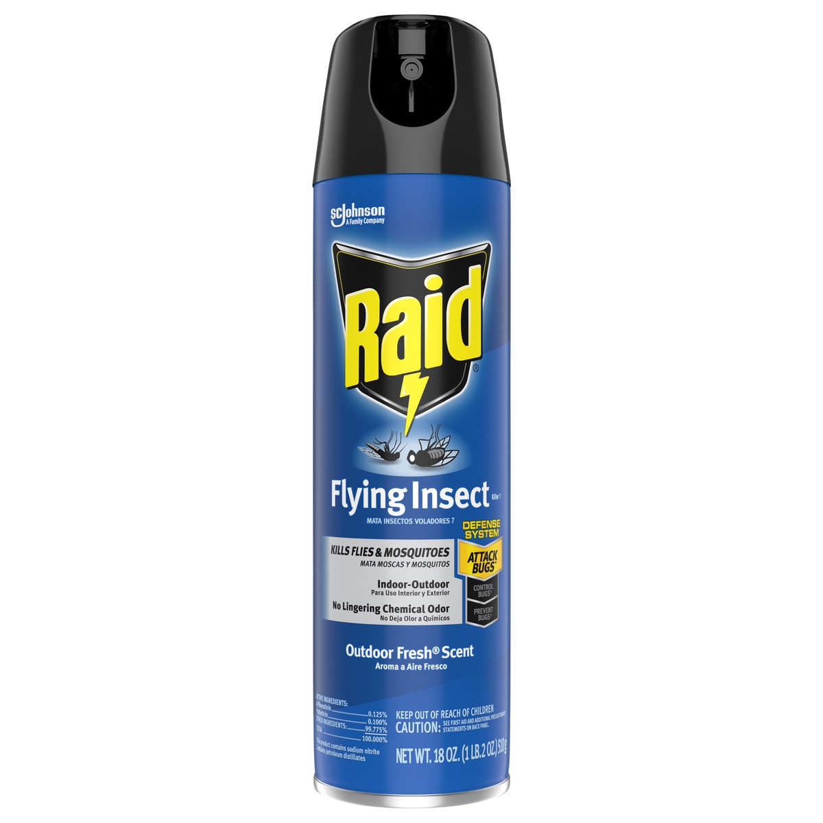 slide 1 of 64, Raid Outdoor Fresh Scent Flying Insect Killer 18 oz, 18 oz